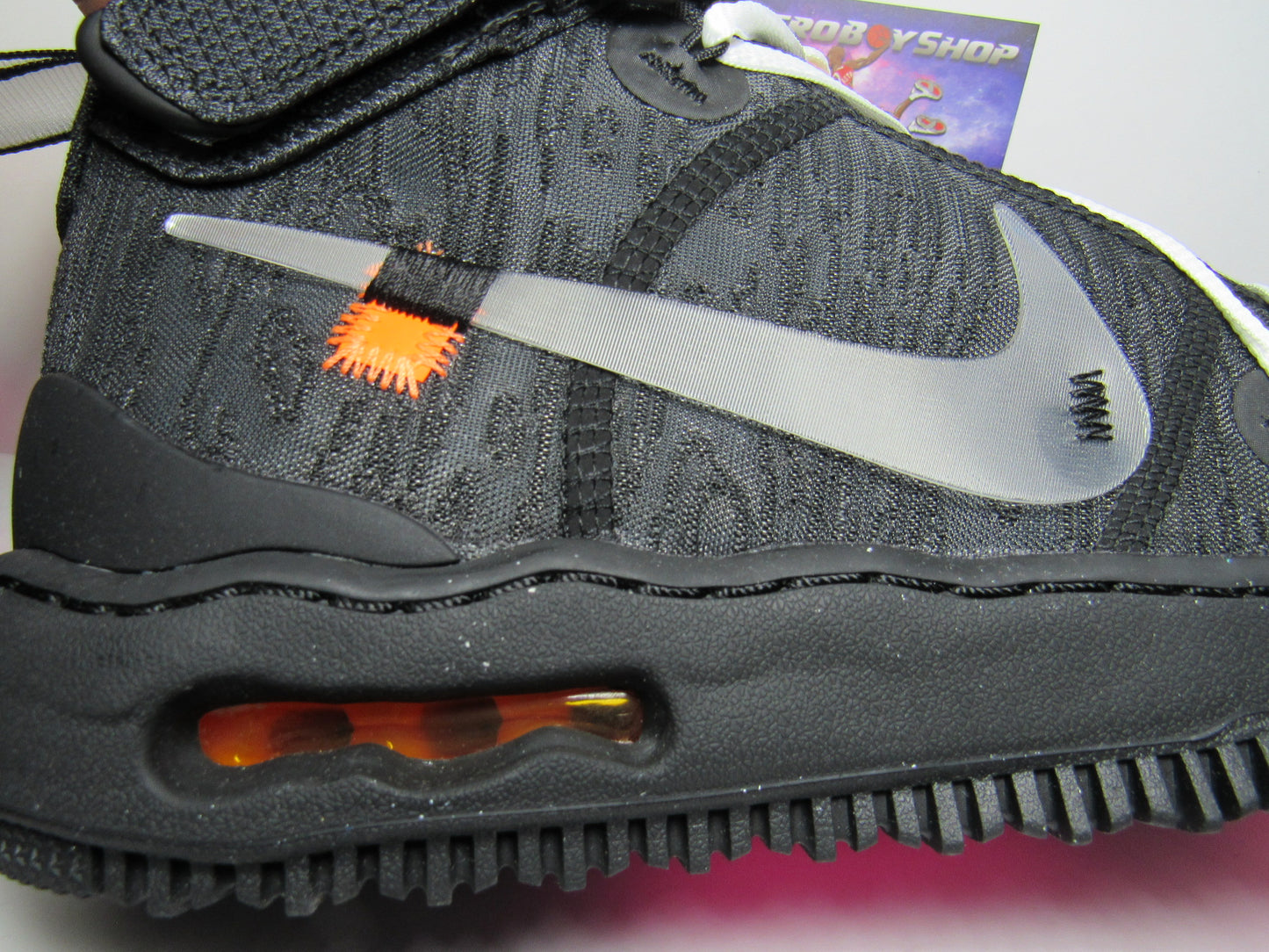 NIKE AIR FORCE ONE X OFF WHITE BLACK EN CAJA