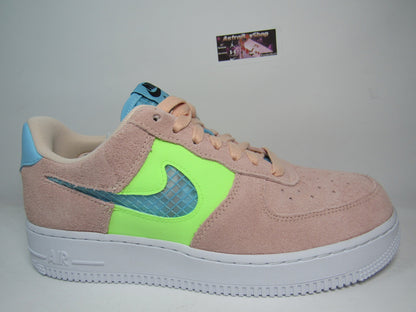 NIKE AIR FORCE ONE LOW CORAL SUEDE WOMENS EN CAJA