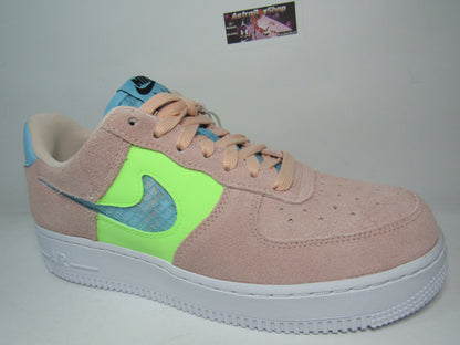 NIKE AIR FORCE ONE LOW CORAL SUEDE WOMENS EN CAJA