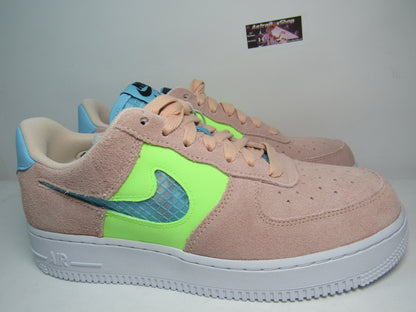 NIKE AIR FORCE ONE LOW CORAL SUEDE WOMENS EN CAJA