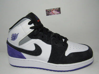 JORDAN 1 MID COURT PURPLE GS KIDS