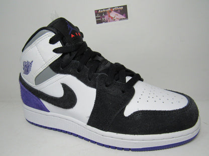 JORDAN 1 MID COURT PURPLE GS KIDS