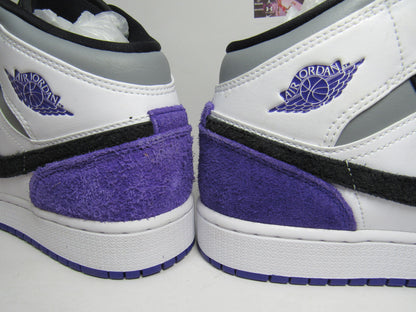 JORDAN 1 MID COURT PURPLE GS KIDS