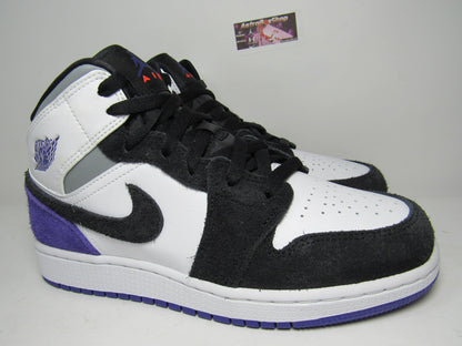 JORDAN 1 MID COURT PURPLE GS KIDS
