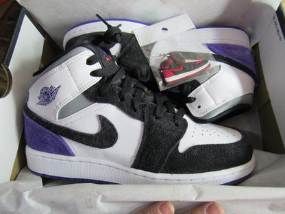 JORDAN 1 MID COURT PURPLE GS KIDS