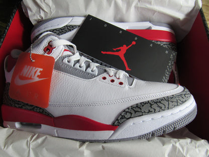 JORDAN 3 FIRE RED 2022 EDITION EN CAJA