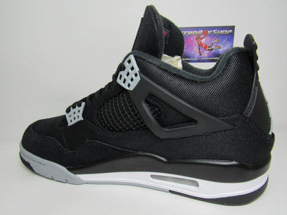 JORDAN 4 CANVAS BLACK EN CAJA