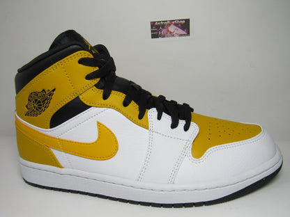 JORDAN 1 MID WHITE GOLD EDITION EN CAJA