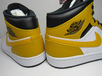 JORDAN 1 MID WHITE GOLD EDITION EN CAJA