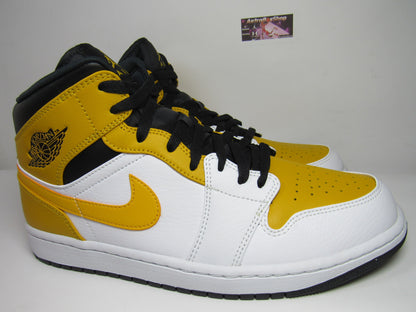 JORDAN 1 MID WHITE GOLD EDITION EN CAJA