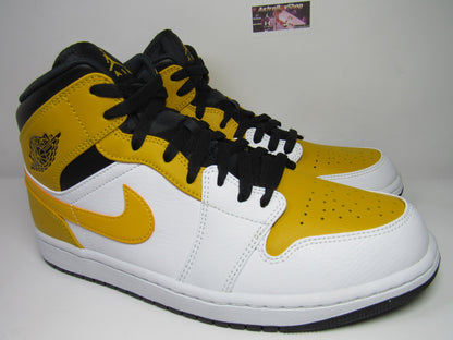 JORDAN 1 MID WHITE GOLD EDITION EN CAJA