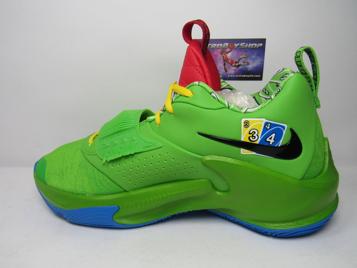 Nike freak 3 giannis x uno green edicion especial en caja