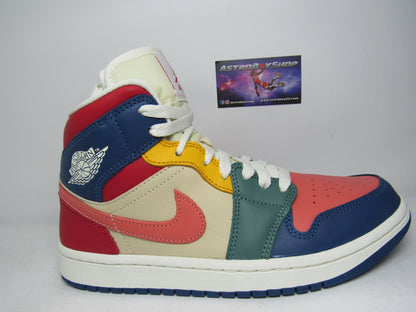 JORDAN 1 MID SE WOMENS MULTICOLOR EN CAJA