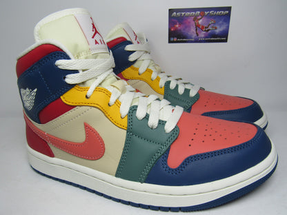 JORDAN 1 MID SE WOMENS MULTICOLOR EN CAJA