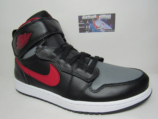 JORDAN 1 FLYEASE SMOKE GREY RED EN CAJA