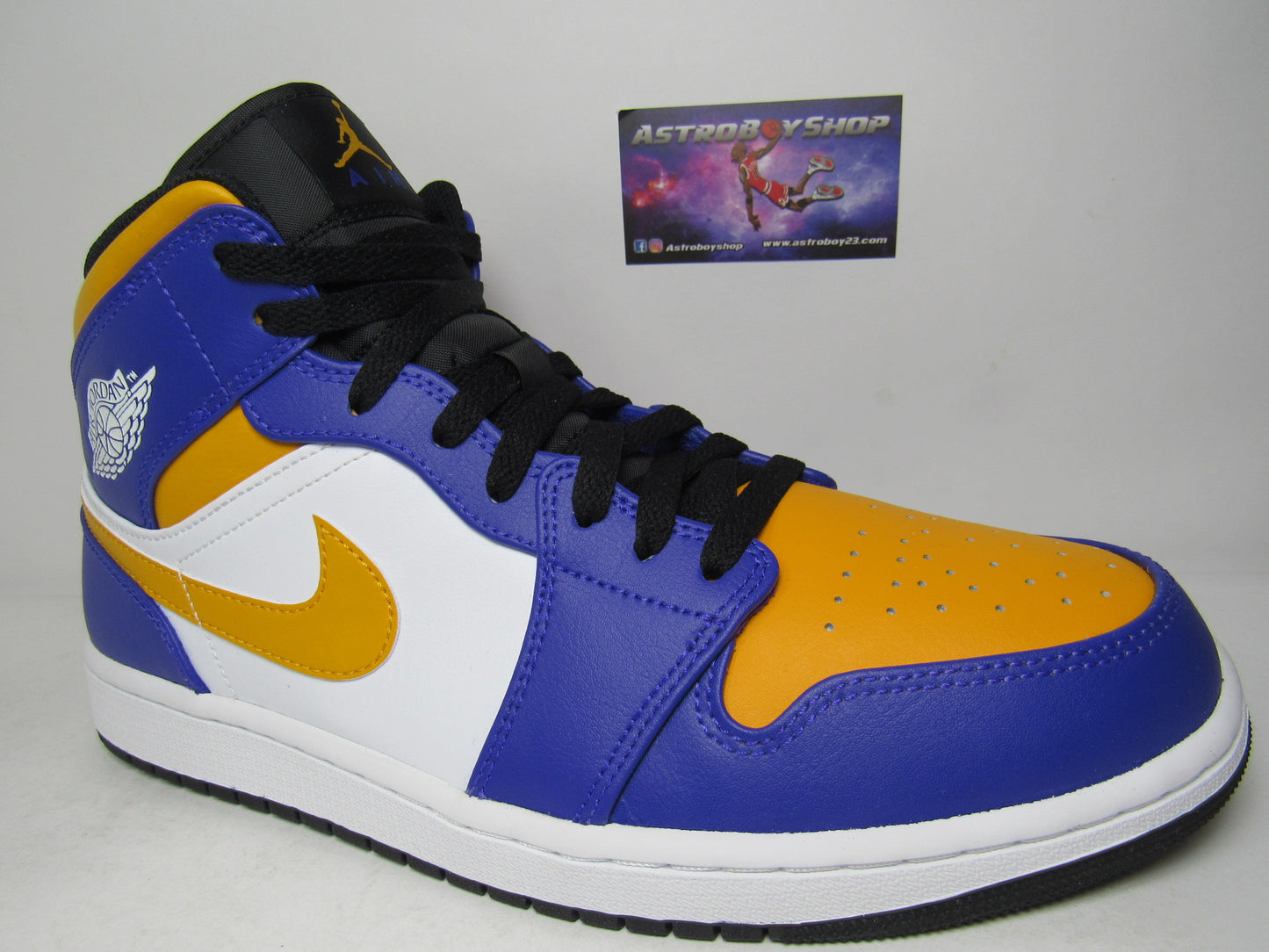 JORDAN 1 MID LAKERS EN CAJA