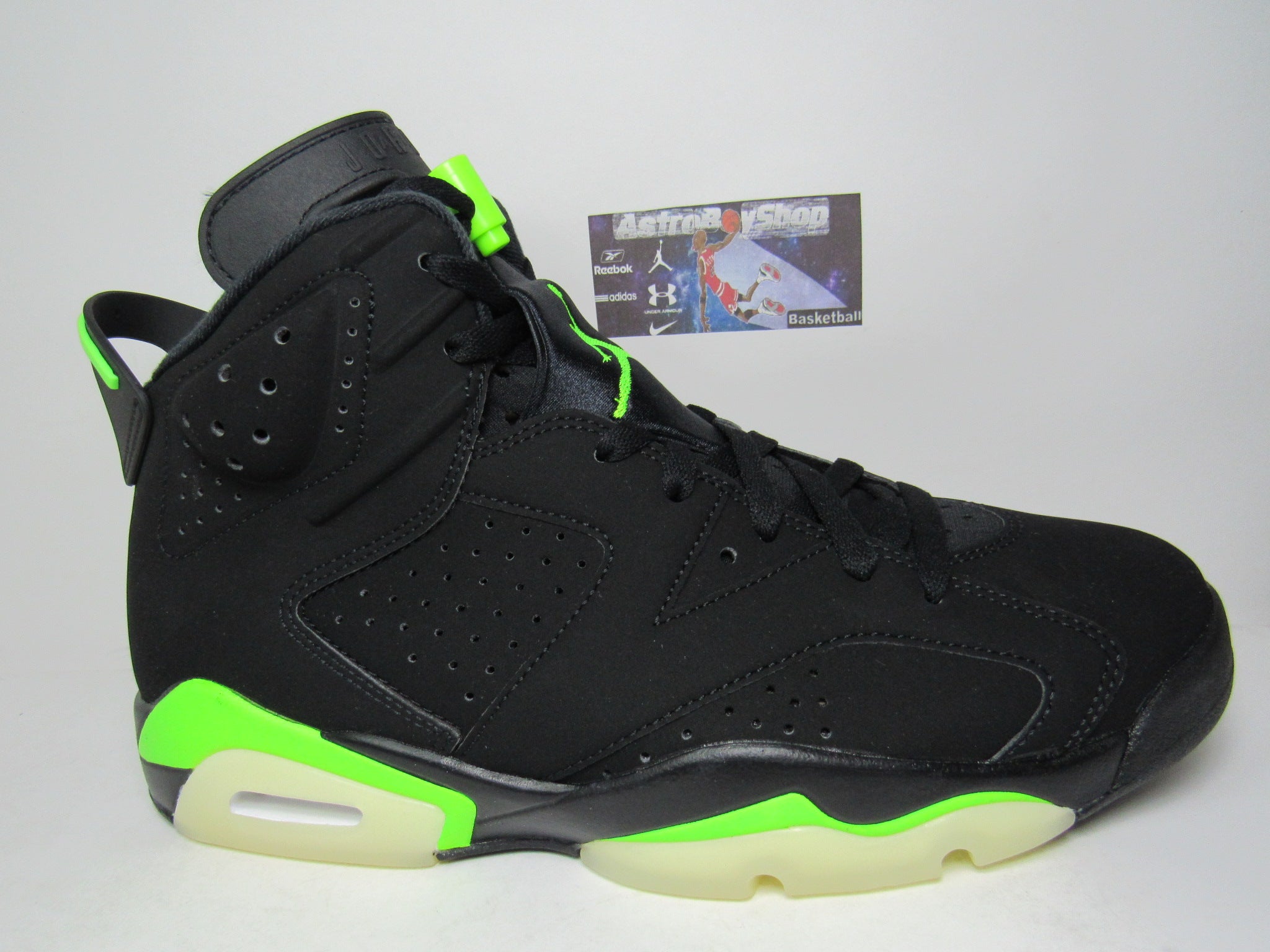 Green 6 sales jordans