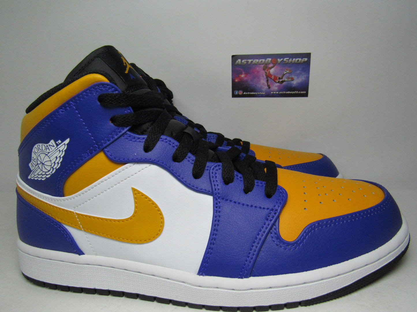 JORDAN 1 MID LAKERS EN CAJA