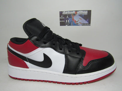 JORDAN 1 LOW BRED TOE GS KIDS EN CAJA oferta