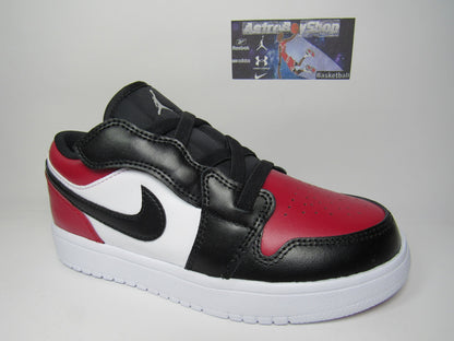 JORDAN 1 LOW ALT PS KIDS BRED TOE EN CAJA