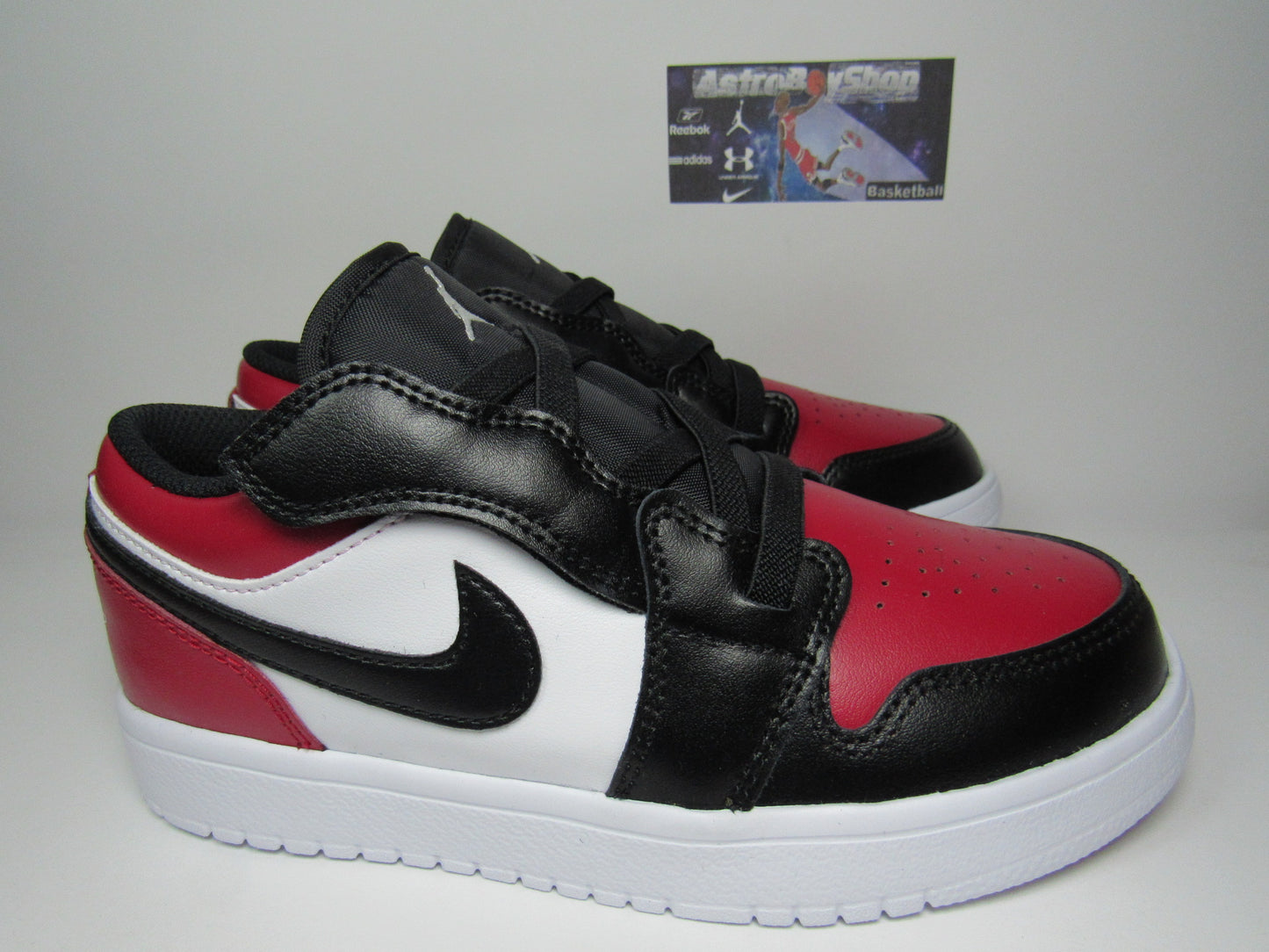 JORDAN 1 LOW ALT PS KIDS BRED TOE EN CAJA