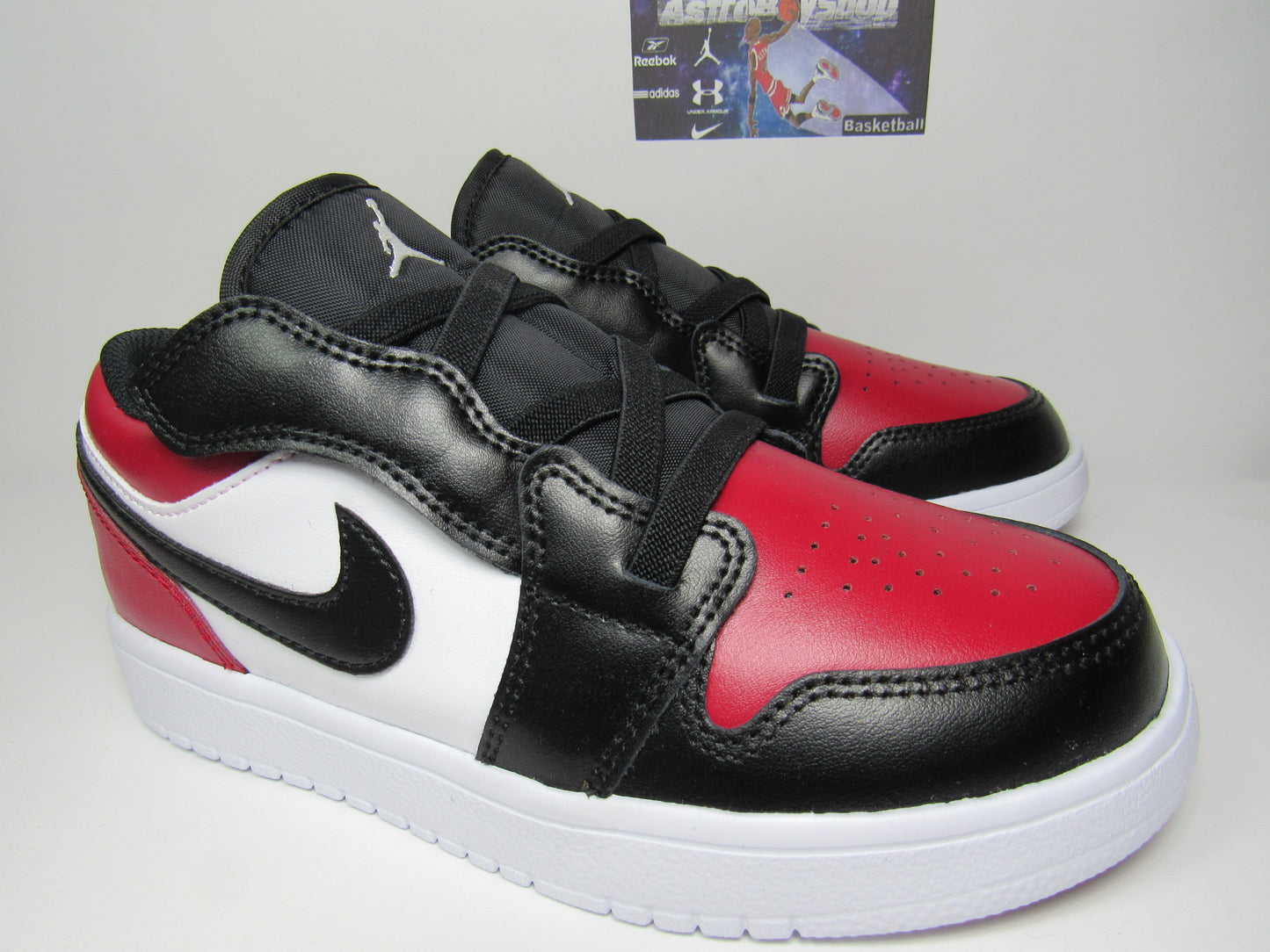 JORDAN 1 LOW ALT PS KIDS BRED TOE EN CAJA
