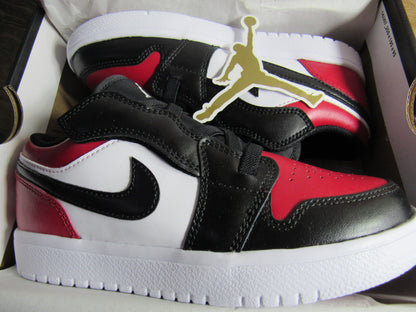 JORDAN 1 LOW ALT PS KIDS BRED TOE EN CAJA