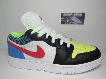 JORDAN 1 LOW FUNKY PATTERNS KIDS GS EN CAJA