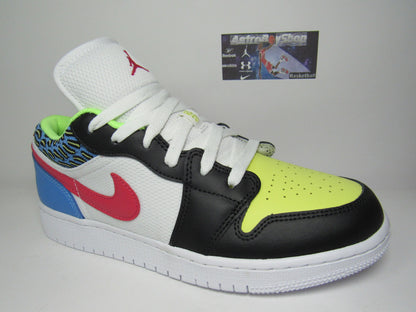 JORDAN 1 LOW FUNKY PATTERNS KIDS GS EN CAJA