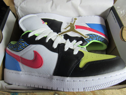 JORDAN 1 LOW FUNKY PATTERNS KIDS GS EN CAJA