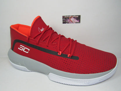 UNDER ARMOUR CURRY 3 ZERO RED GREY EN CAJA