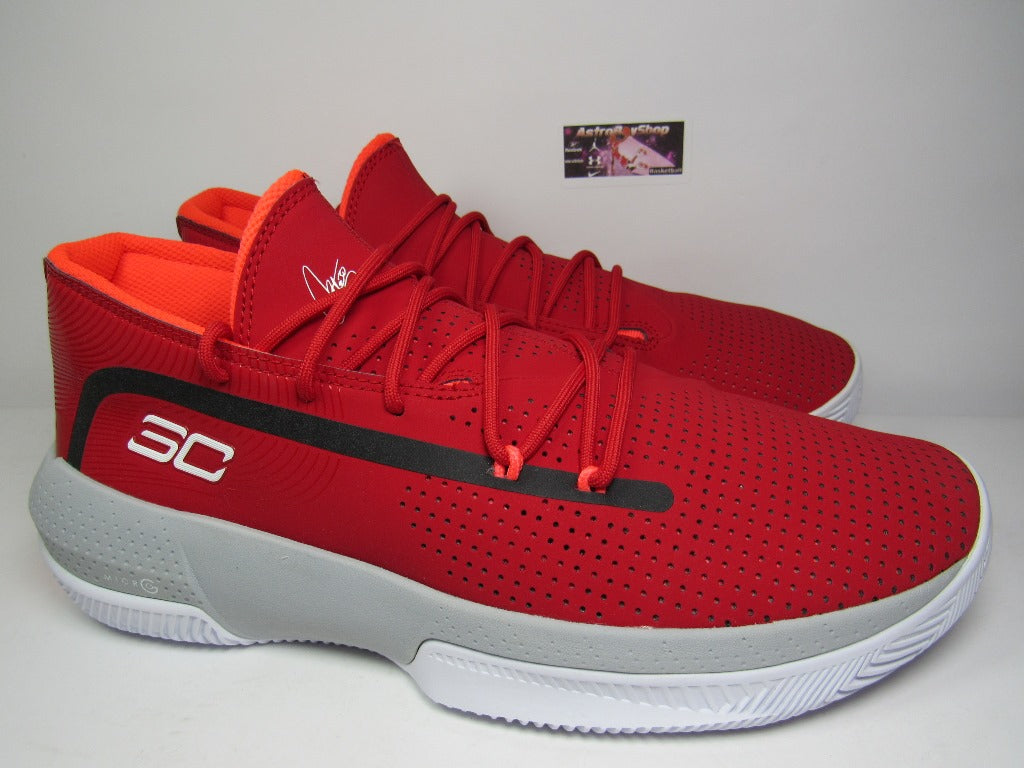 UNDER ARMOUR CURRY 3 ZERO RED GREY EN CAJA