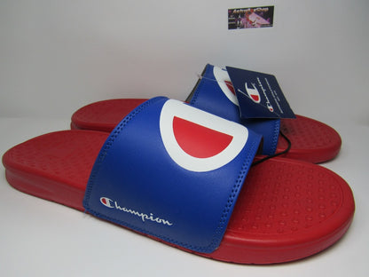 SANDALIAS CHAMPION SUPERSLIDE COMBO RED/BLUE