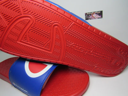 SANDALIAS CHAMPION SUPERSLIDE COMBO RED/BLUE