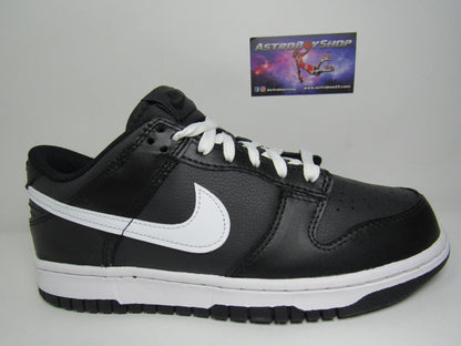 NIKE DUNK LOW KIDS BLACK AND WHITE EN CAJA