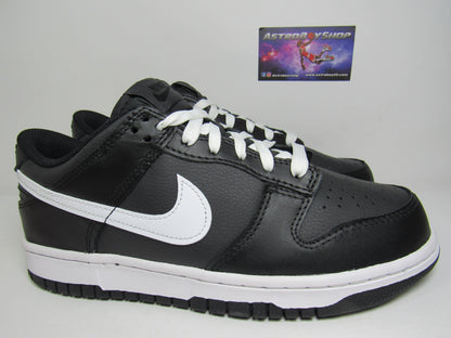 NIKE DUNK LOW KIDS BLACK AND WHITE EN CAJA