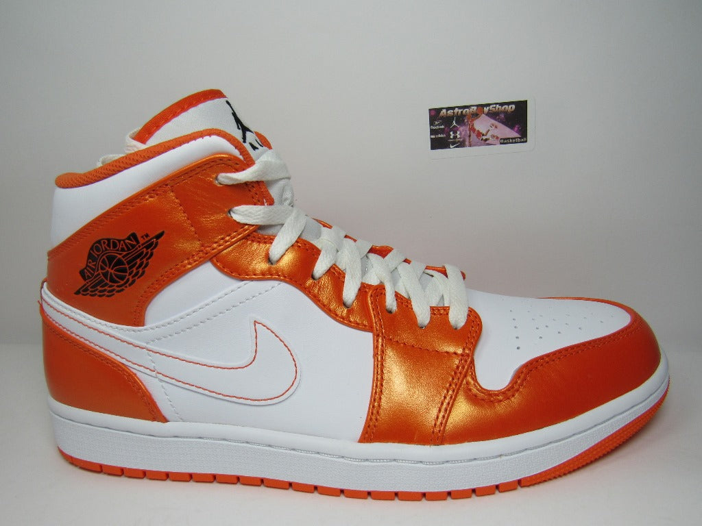 JORDAN 1 MID METALLIC ORANGE EN CAJA