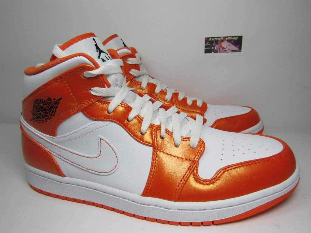 JORDAN 1 MID METALLIC ORANGE EN CAJA