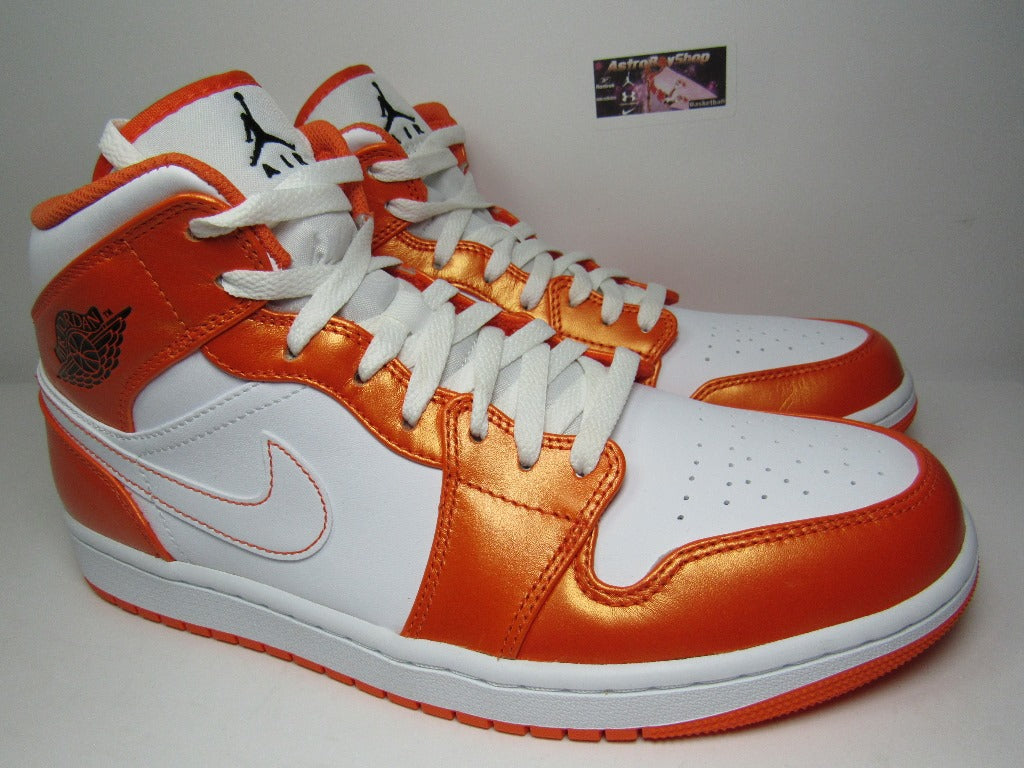 JORDAN 1 MID METALLIC ORANGE EN CAJA