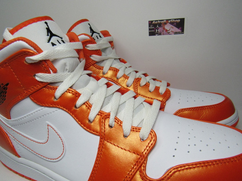 JORDAN 1 MID METALLIC ORANGE EN CAJA