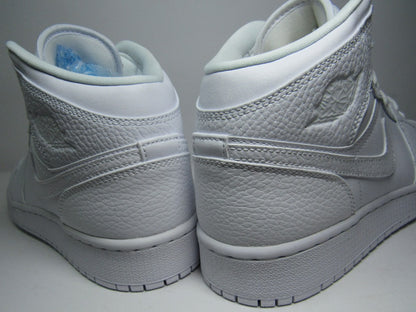 JORDAN 1 MID KIDS WHITE EN CAJA