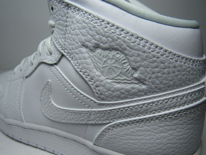 JORDAN 1 MID KIDS WHITE EN CAJA