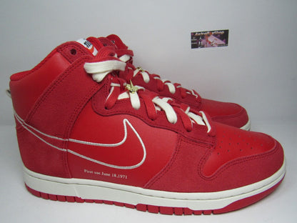 NIKE DUNK HIGH FIRST USE RED EN CAJA