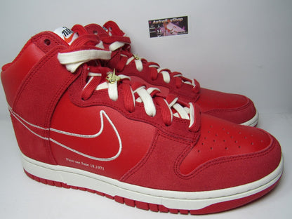 NIKE DUNK HIGH FIRST USE RED EN CAJA