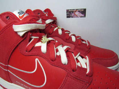 NIKE DUNK HIGH FIRST USE RED EN CAJA