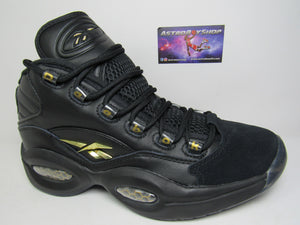 Allen iverson black hot sale and gold shoes