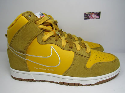 NIKE DUNK HIGH WOMENS UNIVERSITY GOLD EN CAJA