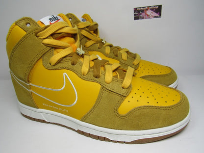 NIKE DUNK HIGH WOMENS UNIVERSITY GOLD EN CAJA