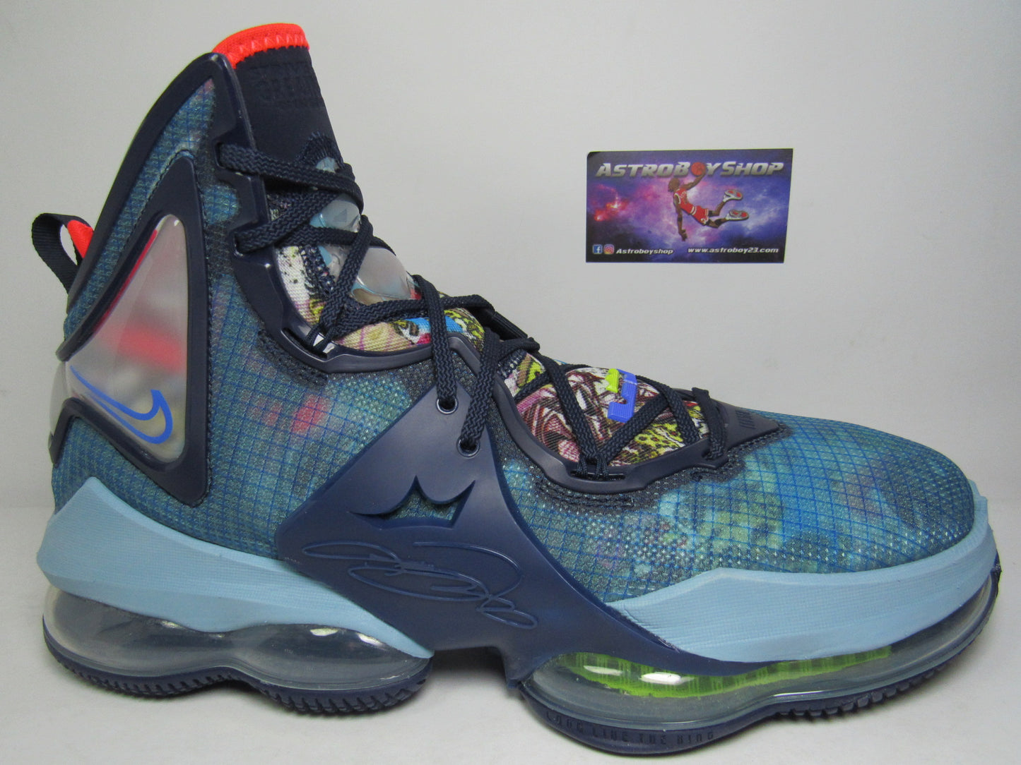 LEBRON 19 "FAST FOOD" BLUE EN CAJA