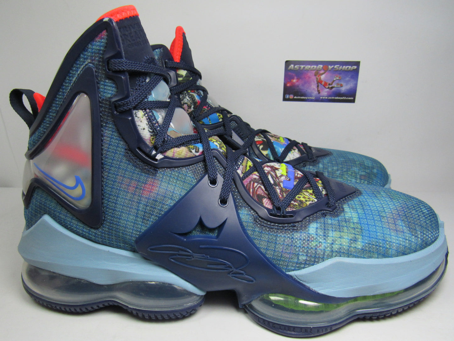 LEBRON 19 "FAST FOOD" BLUE EN CAJA